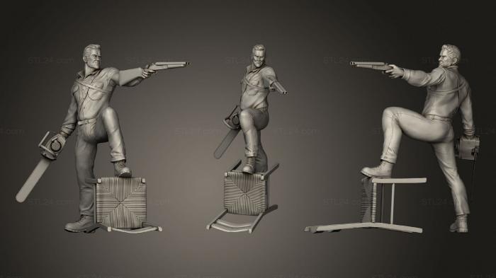 Статуэтки герои, монстры и демоны (Пепел, STKM_1703) 3D модель для ЧПУ станка